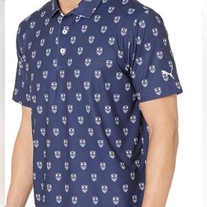 Puma X Skull Blue Golf Polo